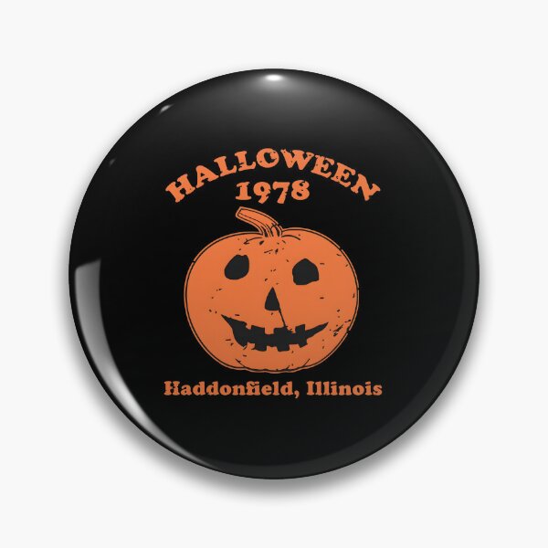 Item preview, Retro Halloween 1978 Pumpkin Haddonfield Illinois designed and sold by GiaoCalonas.
