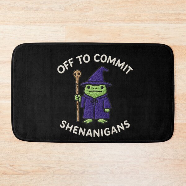 Item preview, Off to Commit Shenanigans Wizard Frog Funny DnD  designed and sold by MurillaJeremy.