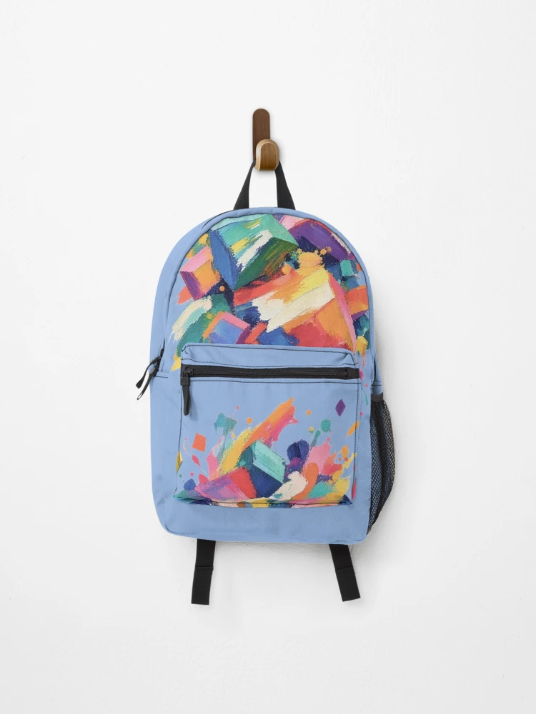 Thumbnail 1 of 3, Backpack, Abstract Paint Collision designed and sold by abstractengine.