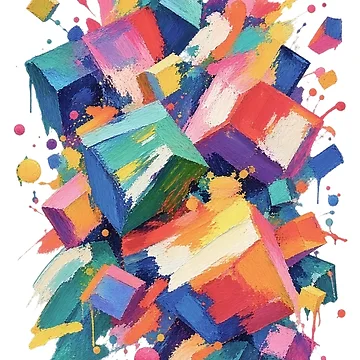 Artwork thumbnail, Abstract Paint Collision by abstractengine