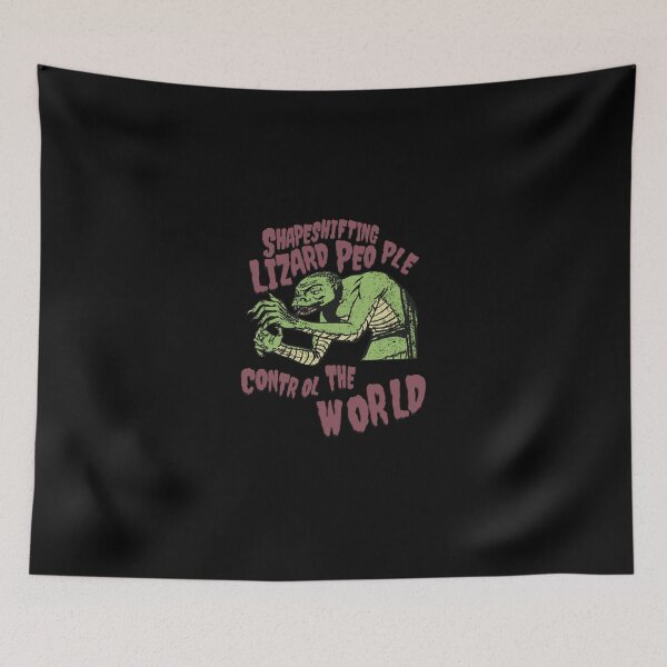 Item preview, Funny Sci-Fi Lizard Creatures Secret Slogan Art designed and sold by BriCole55.