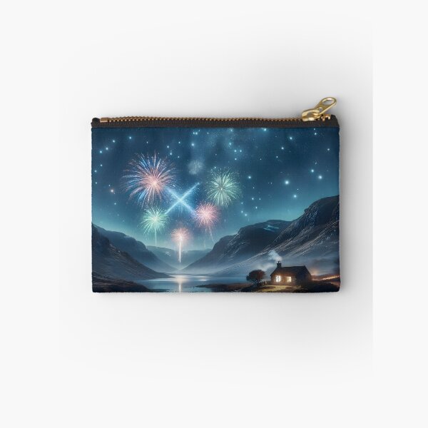 Item preview, Hogmanay Fireworks over a Scottish Loch designed and sold by Sybille-Yates.