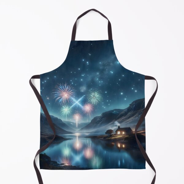 Item preview, Hogmanay Fireworks over a Scottish Loch designed and sold by Sybille-Yates.