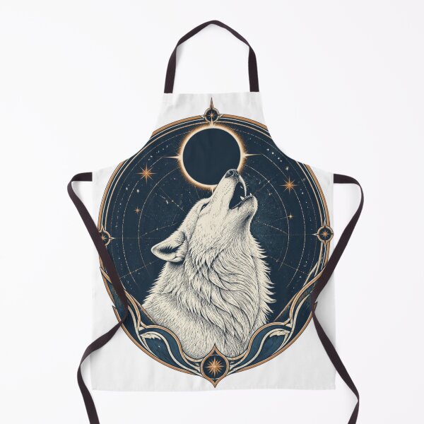 Item preview, Mystical Wolf Moon Celestial Gothic Night Art designed and sold by GenZStickerHub1.