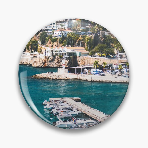 Item preview, Boats Moored In Marina Along Antalya Coastline designed and sold by Laughline.