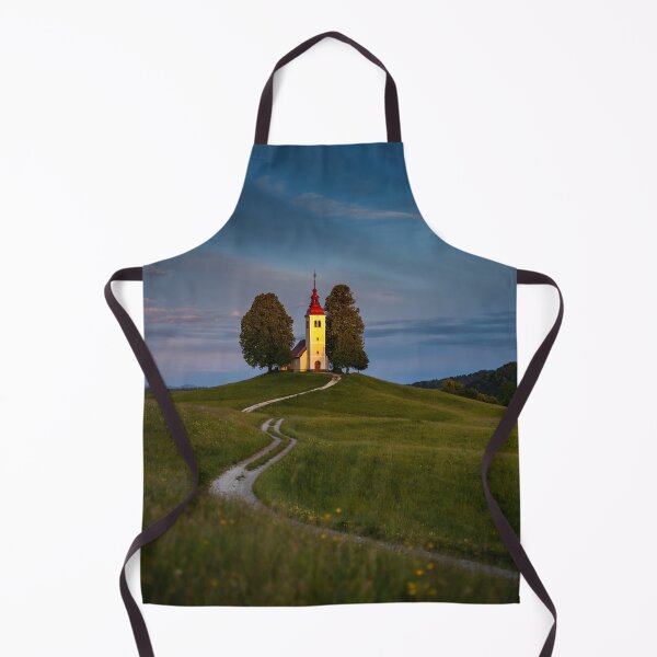 Item preview, Solitary Hilltop Church In Slovenia Countryside At Dusk designed and sold by Laughline.