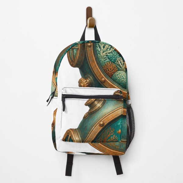 Item preview, Vintage Deep Sea Diving Helmet Ocean Explorer Art designed and sold by GenZStickerHub1.