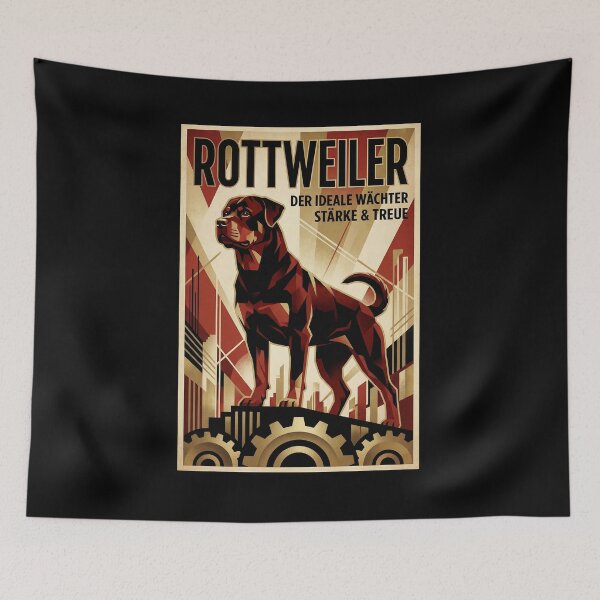 Item preview, Rottweiler Poster: The Industrial Guardian designed and sold by FreiherrPK.