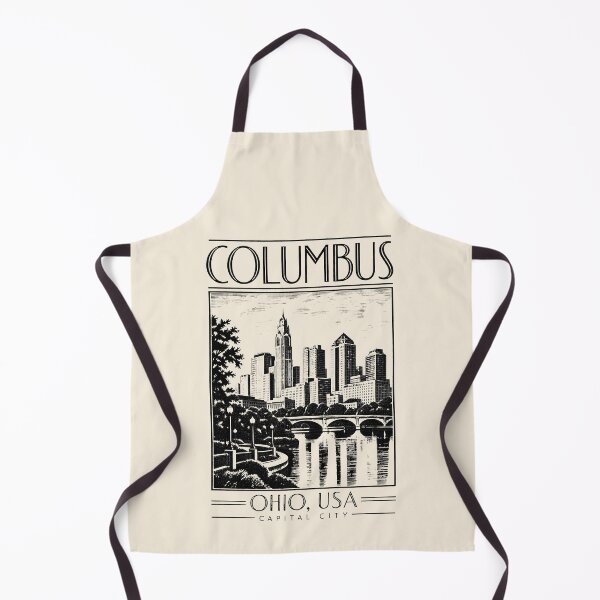Item preview, Columbus, Ohio, USA [Woodcut] designed and sold by elektronen.