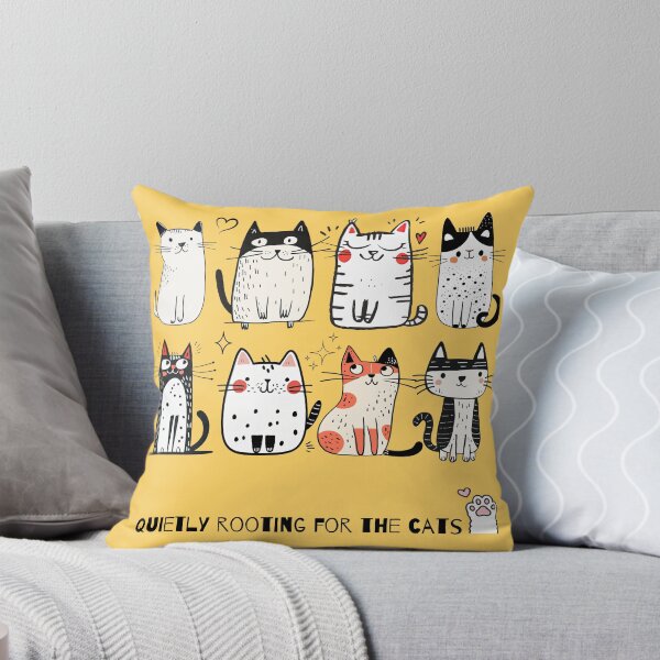 Item preview, Quietly Rooting For The Cats Cute Cat Lovers Illustration designed and sold by Glitteringworld.