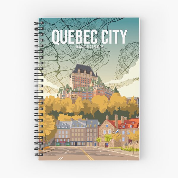 Item preview, Quebec City Autumn Map and Château Frontenac | Urban Atlas designed and sold by Stadify.