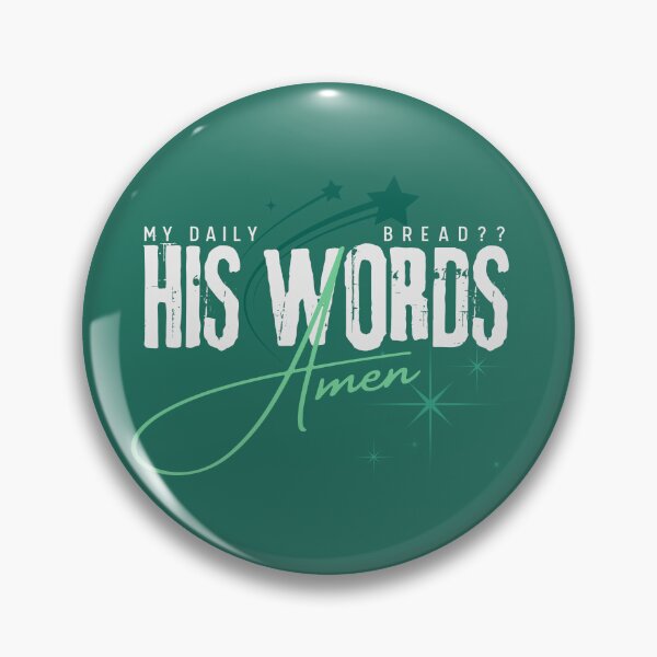 Item preview, His Words Are Daily Bread - Holy Ghost Inspirational Words  - Graduation Gifts Green designed and sold by Doiemacreations.
