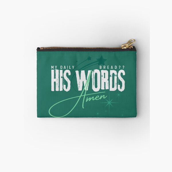 Item preview, His Words Are Daily Bread - Holy Ghost Inspirational Words  - Graduation Gifts Green designed and sold by Doiemacreations.