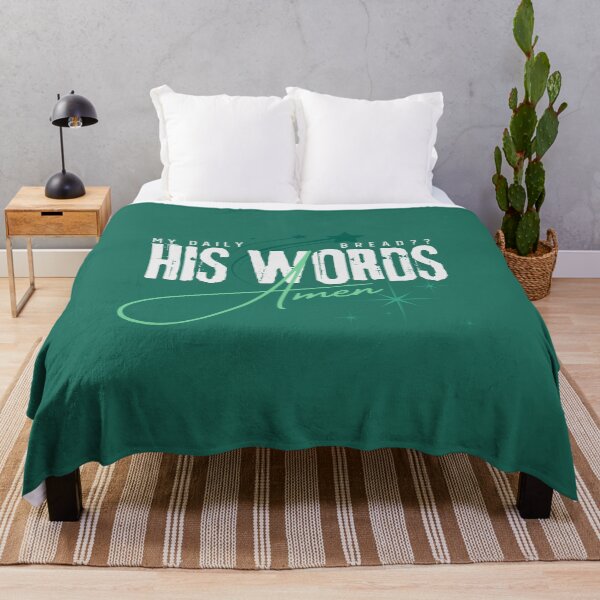 Item preview, Sus palabras son pan de cada día - Palabras inspiradoras del Espíritu Santo - Regalos de graduación verdes designed and sold by Doiemacreations.