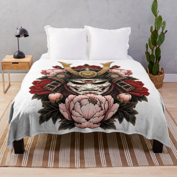 Item preview, Japanese Samurai Warrior Rose Tattoo Art designed and sold by GenZStickerHub1.