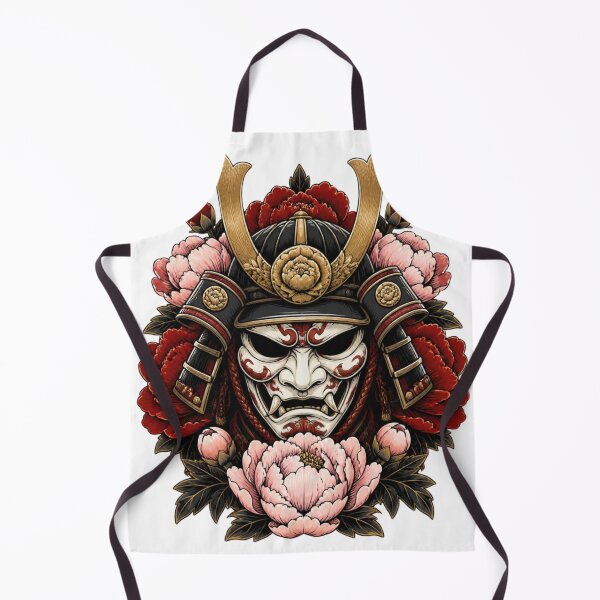 Item preview, Japanese Samurai Warrior Rose Tattoo Art designed and sold by GenZStickerHub1.