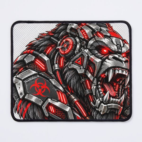Item preview, Cyberpunk Industrial Biohazard Gorilla Art designed and sold by RiteshCenter .