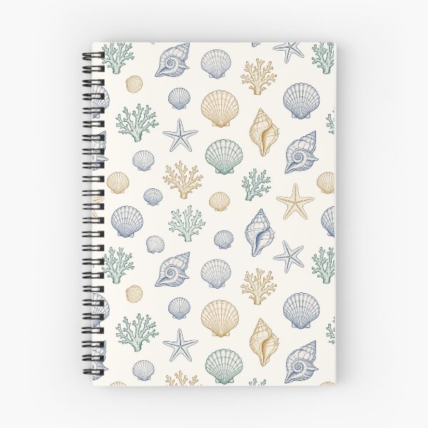 Item preview, Seashells and Coral Pattern designed and sold by Mellowtint Studio.