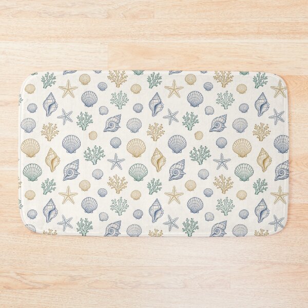 Item preview, Seashells and Coral Pattern designed and sold by Mellowtint Studio.
