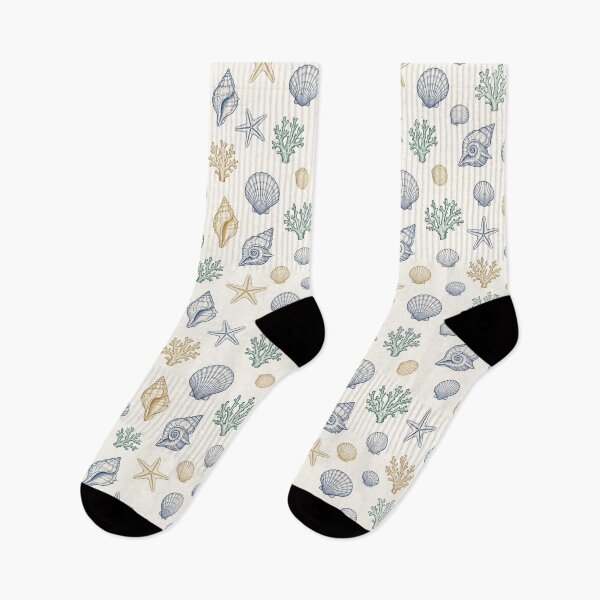 Item preview, Seashells and Coral Pattern designed and sold by Mellowtint Studio.