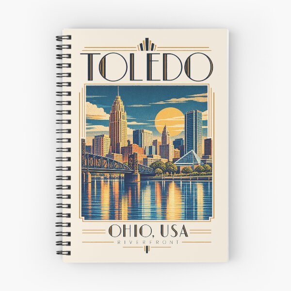 Item preview, Toledo, Ohio, USA [Vintage Illustration] designed and sold by elektronen.