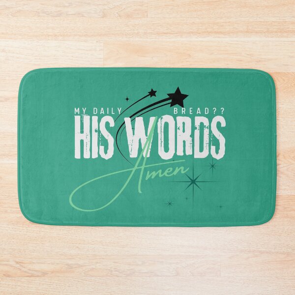 Item preview, His Words Are Daily Bread - Catholic Christmas Inspring Quotes  - Holiday Gift Sets Green designed and sold by Doiemacreations.