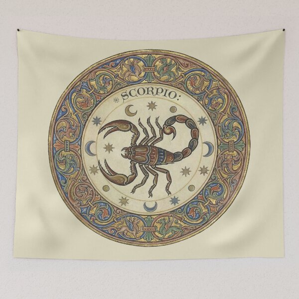 Item preview, Medieval Zodiac Scorpio Print: The Heretical Arachnid designed and sold by FreiherrPK.