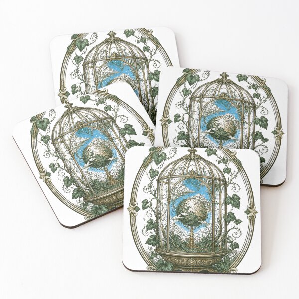 Item preview, Mystical Birdcage Botanical Vintage Gothic Art designed and sold by GenZStickerHub1.