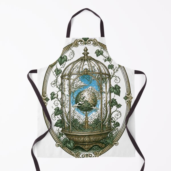 Item preview, Mystical Birdcage Botanical Vintage Gothic Art designed and sold by GenZStickerHub1.