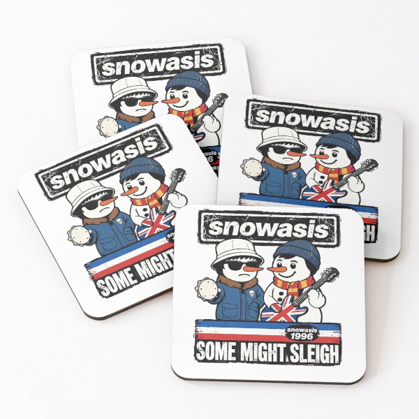 Item preview, Snowasis 1996: Some Might Sleigh | Funny Britpop Christmas Parody designed and sold by inkfluenceart.