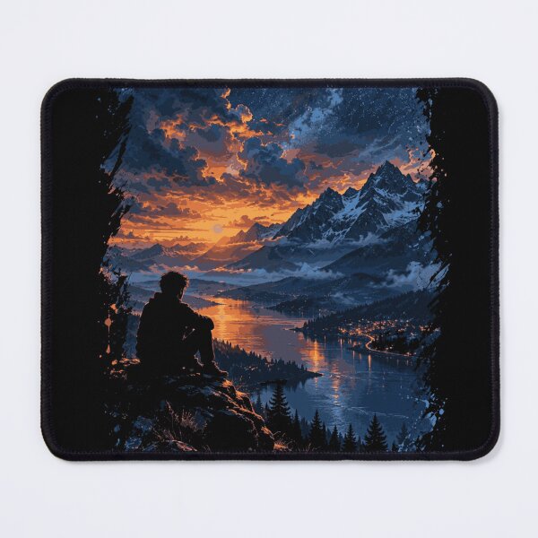 Item preview, Mountain Lake Sunset Escape designed and sold by JalwaWear.