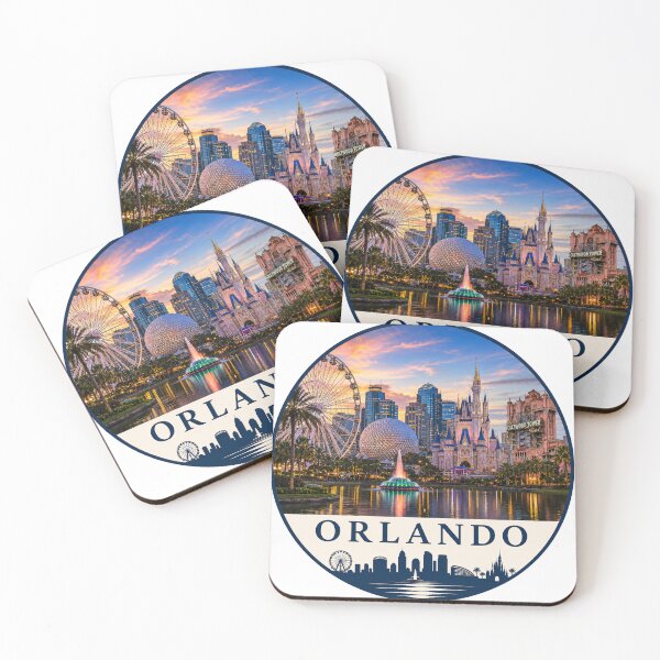 Item preview, Orlando Theme Park Skyline designed and sold by Beyond Destinations.