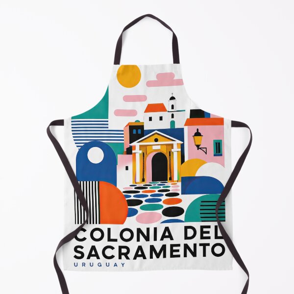 Artikelvorschau, Colorful geometric travel poster of Colonia del Sacramento, entworfen und verkauft von ckybe.