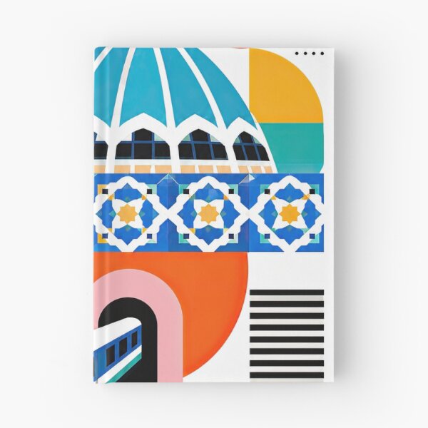 Item preview, Colorful Tashkent Uzbekistan travel poster featuring modern arch designed and sold by ckybe.