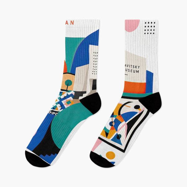 Item preview, Colorful Uzbek-inspired graphic collage featuring Nukus, geometr designed and sold by ckybe.