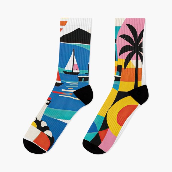 Item preview, Colorful Puerto la Cruz Venezuela travel poster featuring designed and sold by ckybe.