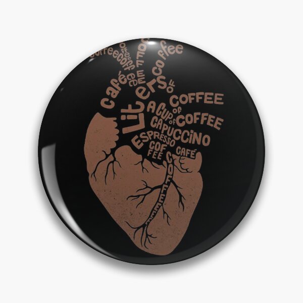 Item preview, Artistic Coffee Word Cloud Human Heart Silhouette designed and sold by SusanOrtiz8.