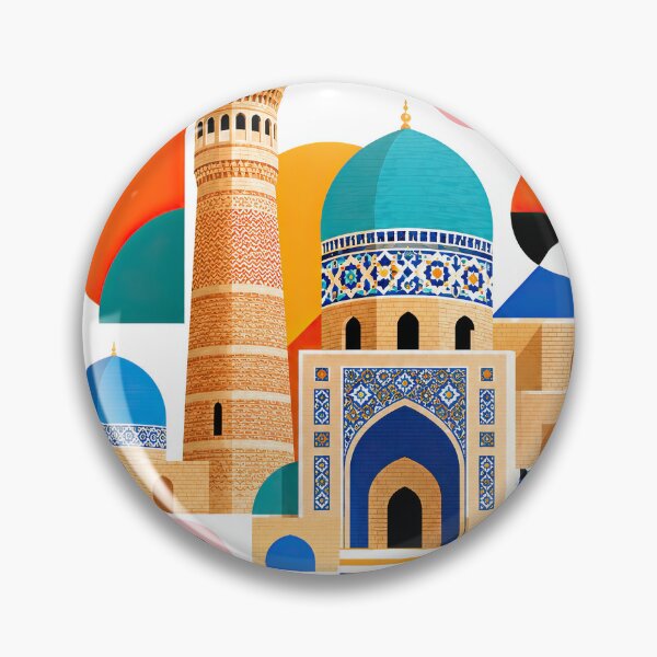 Artikelvorschau, Colorful geometric illustration of Bukhara, Uzbekistan, featurin entworfen und verkauft von ckybe.