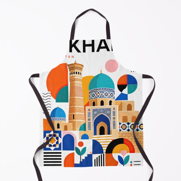 Artikelvorschau, Colorful geometric illustration of Bukhara, Uzbekistan, featurin entworfen und verkauft von ckybe.
