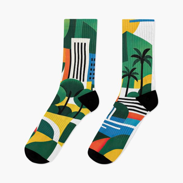 Item preview, Colorful geometric illustration of Maracay, Venezuela, featuring designed and sold by ckybe.