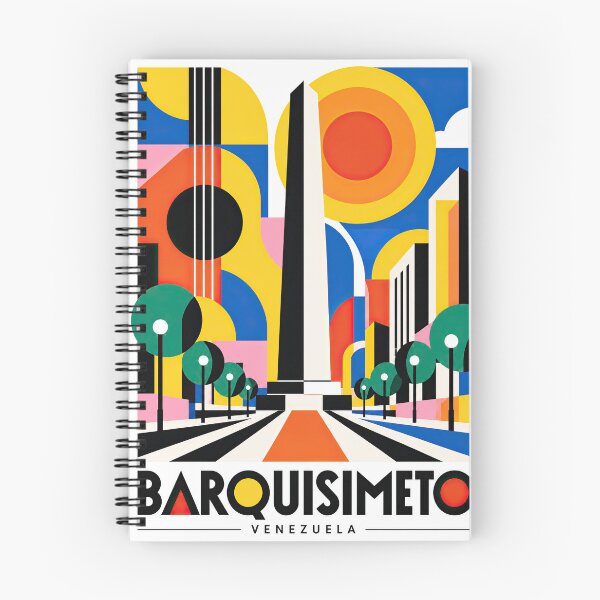 Item preview, Colorful geometric poster depicting a stylized Venezuelan city designed and sold by ckybe.