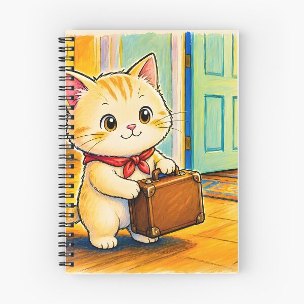 Item preview, Sweet Kitten Arriving Home with Suitcase designed and sold by Sybille-Yates.