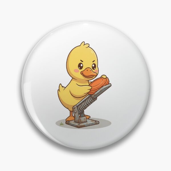 Item preview, Cute Duck Clay Target Thrower designed and sold by Ella_Sketch.