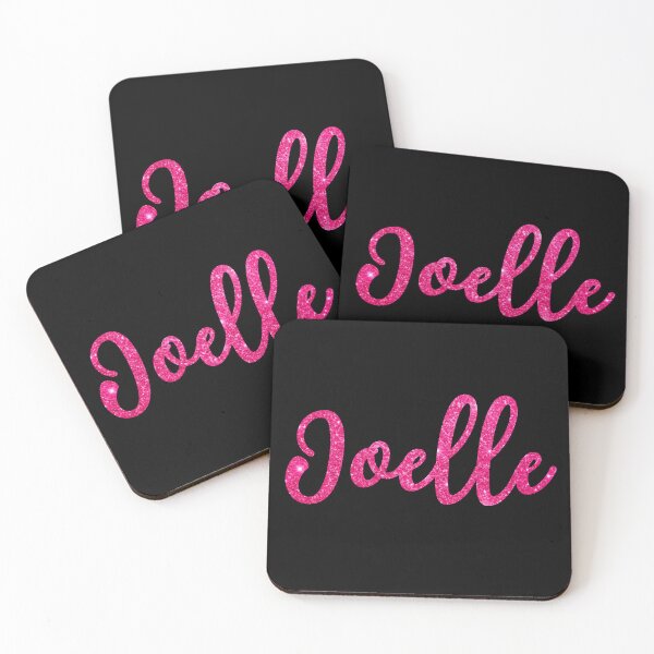 Item preview, Joelle Hot Pink Sparkly Personalised Name Design designed and sold by CamilasPrints.
