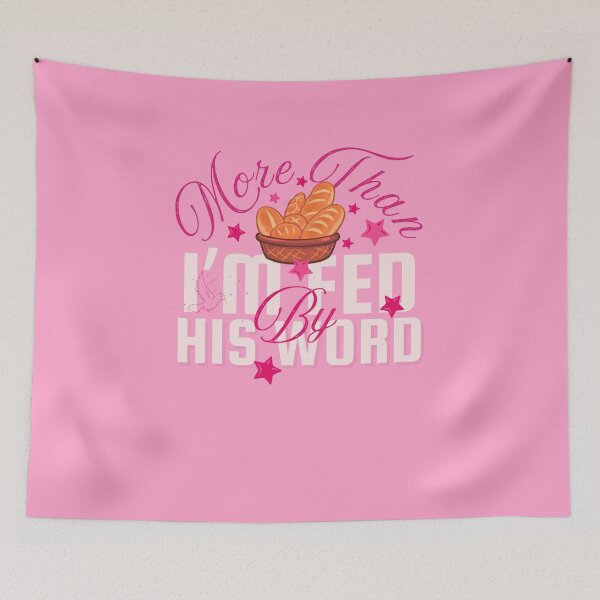 Item preview, My Daily Bread -  Catholic Baptism Inspirational Words  - Mothers Day Gift For Mom Light Pink designed and sold by Doiemacreations.
