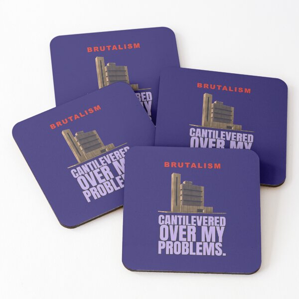 Item preview, Cantilevered Over My Problems – Funny Brutalist Architecture designed and sold by TribeGlyph.