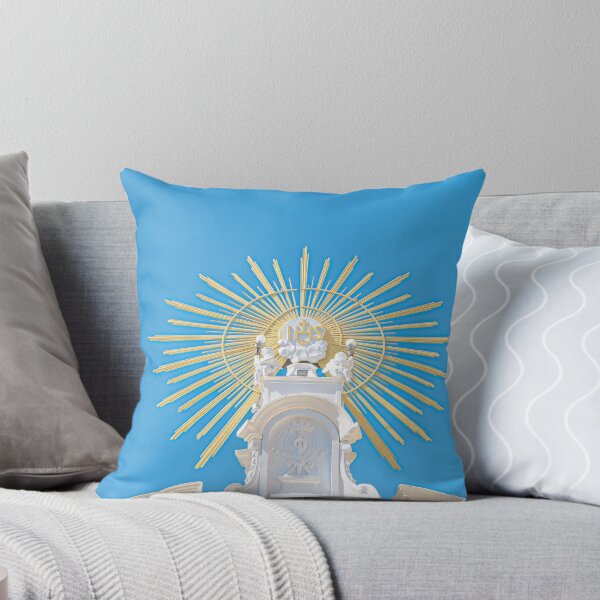 Item preview, Barock Statue with Golden Sunburst Against Blue Sky designed and sold by The Daphne Lens.