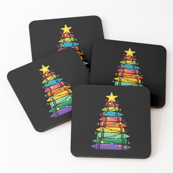Item preview, Colorful Christmas Crayon Tree for Teachers designed and sold by NicheMuse Studio.