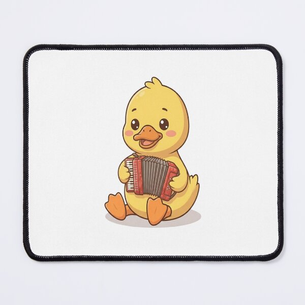 Item preview, Cute Duck Playing Red Accordion designed and sold by Ella_Sketch.