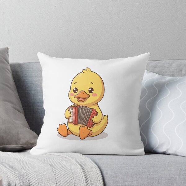 Item preview, Cute Duck Playing Red Accordion designed and sold by Ella_Sketch.